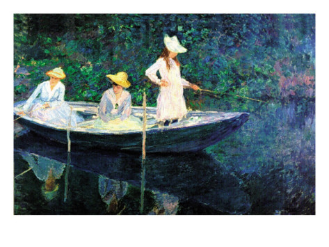 Women Fishing - Claude Monet Paintings